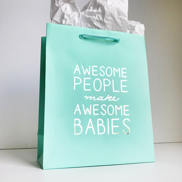 Awesome Babies Gift Bag - Steel Petal Press