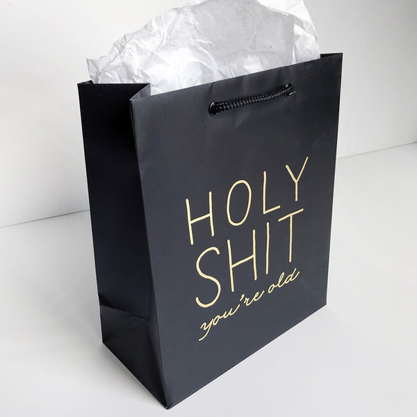 Holy Shit Old Gift Bag - Steel Petal Press