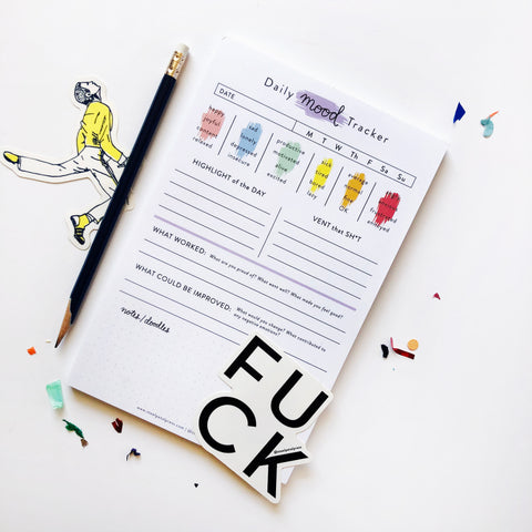 Rainbow Mood Habit Tracker Notepad