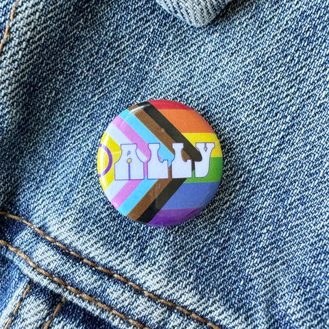 Pride Ally 1" Round Button Pin Pinback