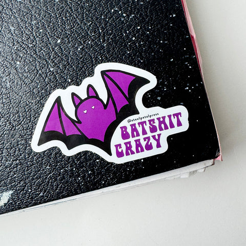 Batshit Crazy Die-Cut Sticker