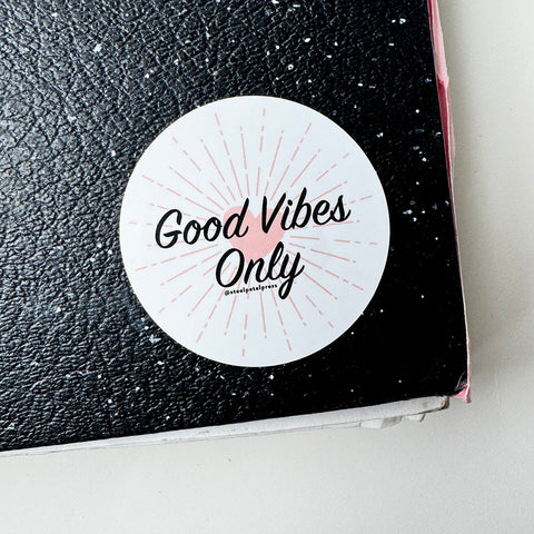 Good Vibes Only Die-Cut Sticker