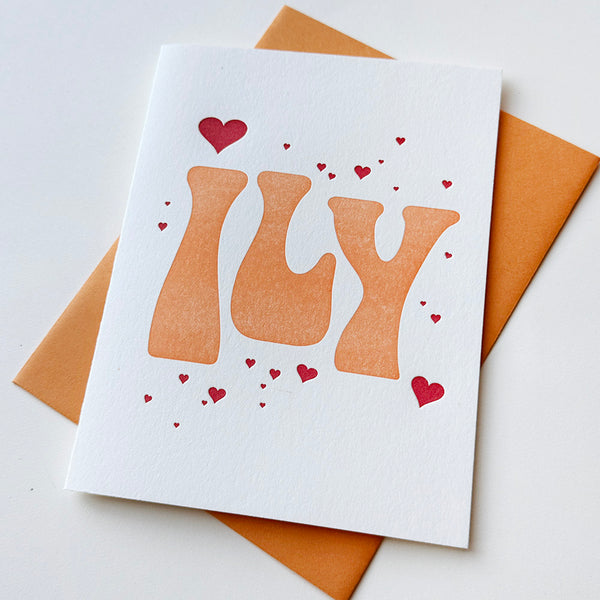 ILY - Love, Anniversary and Valentine's Greeting Card