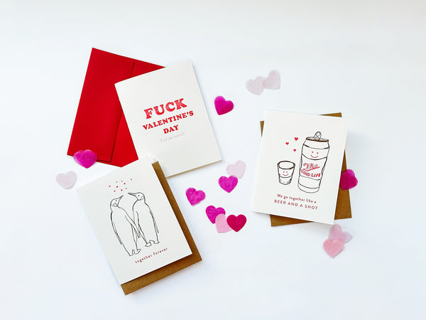 Beer and Shot Love - Love and Friendship Greeting Card