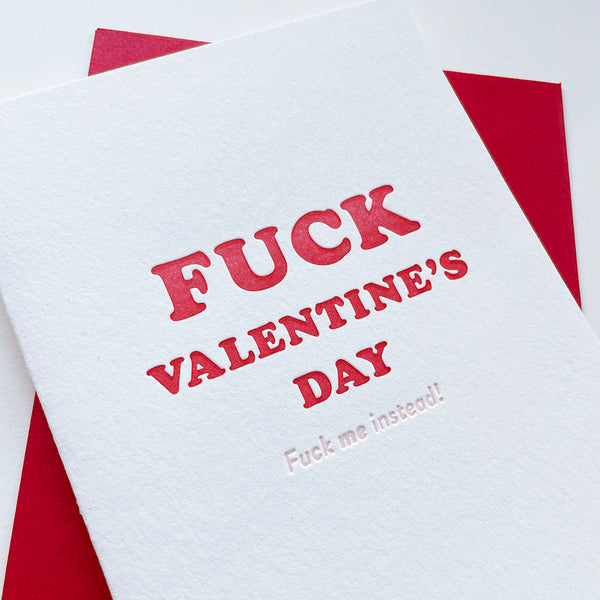 Fuck V-Day - Valentine's Love Greeting Card
