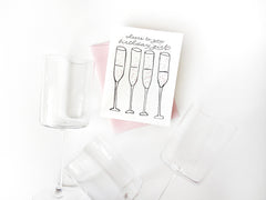 Cheers Birthday Girl - Letterpress Birthday Greeting Card