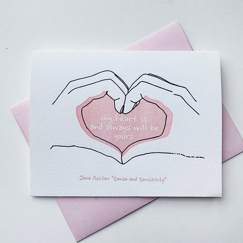 My Heart Is Yours - Love, Anniversary and Valentine's Greeting Card