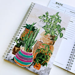 Daily Focus House Plants Spiral Notebook