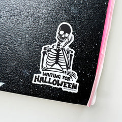 Skeleton Halloween Die-Cut Sticker