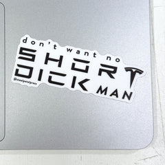Short Man Die-Cut Sticker