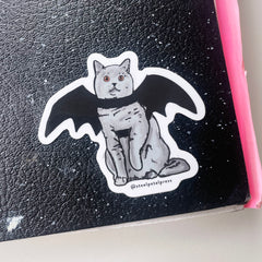 Bat Cat Die-Cut Sticker
