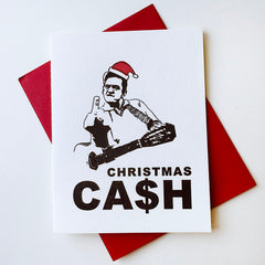 Christmas Cash - Pop Culture Letterpress Christmas Holiday Card