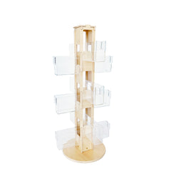 Counter Spinner Wood Display - 24 Pocket
