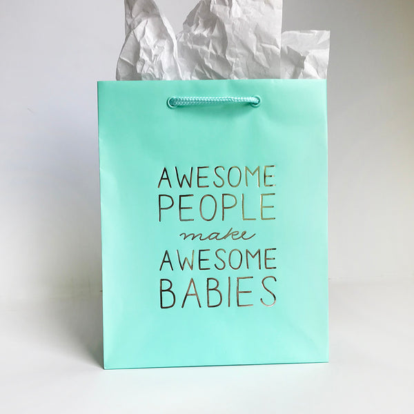 Awesome Babies Gift Bag - Steel Petal Press