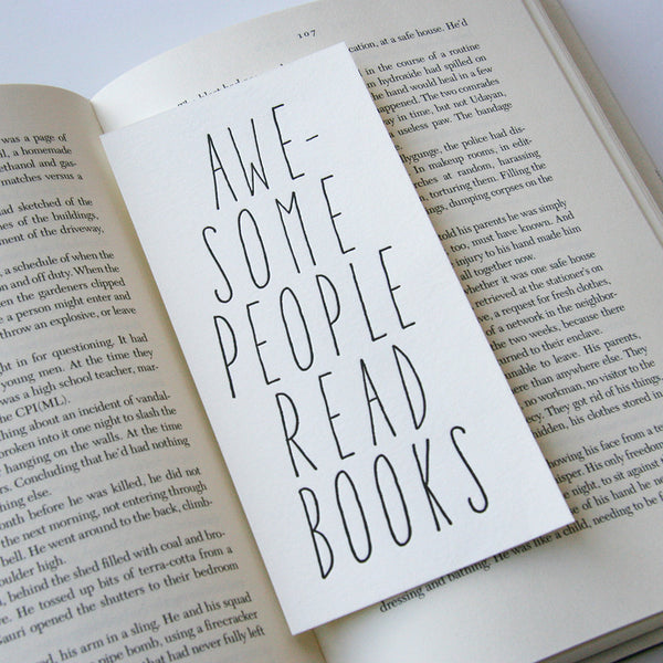 Awesome People Read Bookmark - Steel Petal Press