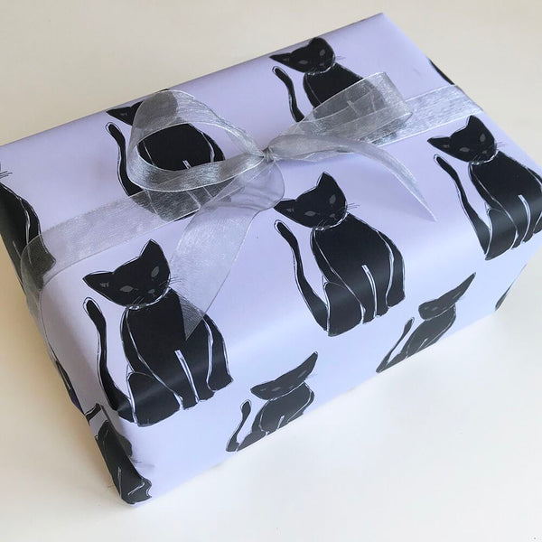 Black Cat Wrap - Roll of 3 - Steel Petal Press