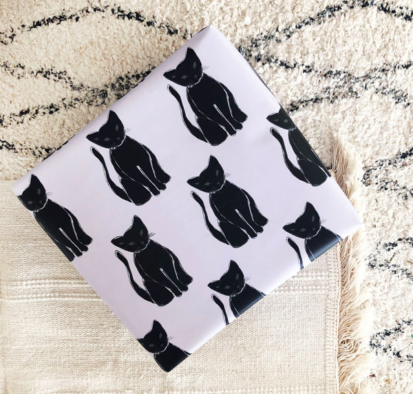 Black Cat Wrap - Sheet - Steel Petal Press