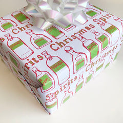 Christmas Spirits Wrapping Paper - Roll of 3 Sheets