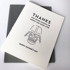 Dark Side Dad - Letterpress Father's Day Greeting Card