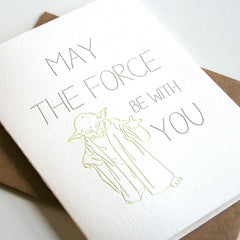 The Force - Sympathy and Encouragement Greeting Card
