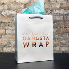Gangsta Wrap Gift Bag - Metallic Foil-Stamped Gift Bag