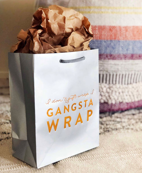 Gangsta Wrap Gift Bag - Steel Petal Press