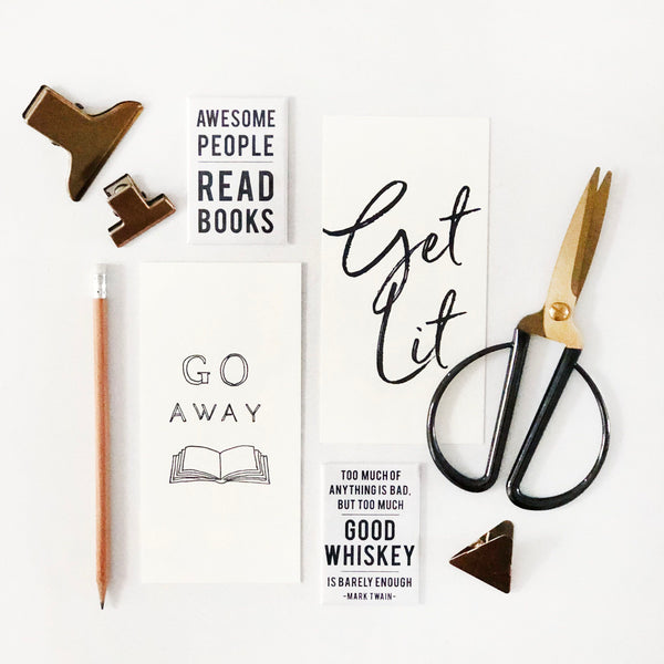 Go Away Bookmark - Steel Petal Press