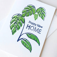 Happy New Home - Letterpress New Home Congrats Card