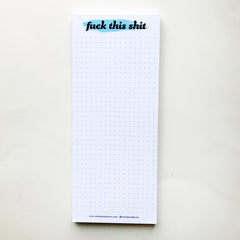 Fuck This Shit Listpad - Grid style list-making notepad