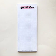 Get Shit Done Listpad - Grid style list-making notepad