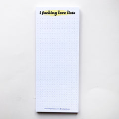 Love Lists Listpad - Grid style list-making notepad