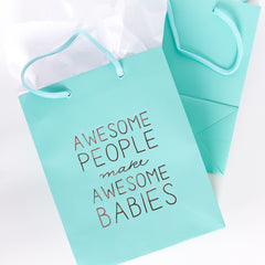 Awesome Babies Gift Bag - Metallic Foil-Stamped Gift Bag