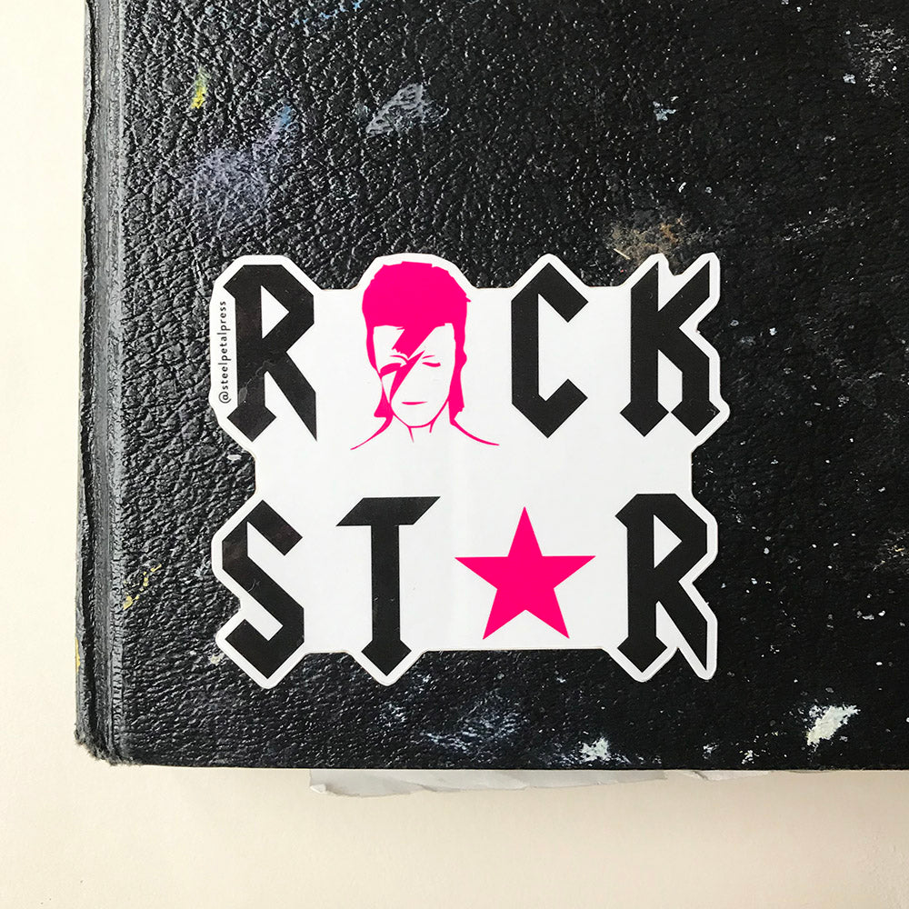 Rock Star Sticker - Steel Petal Press