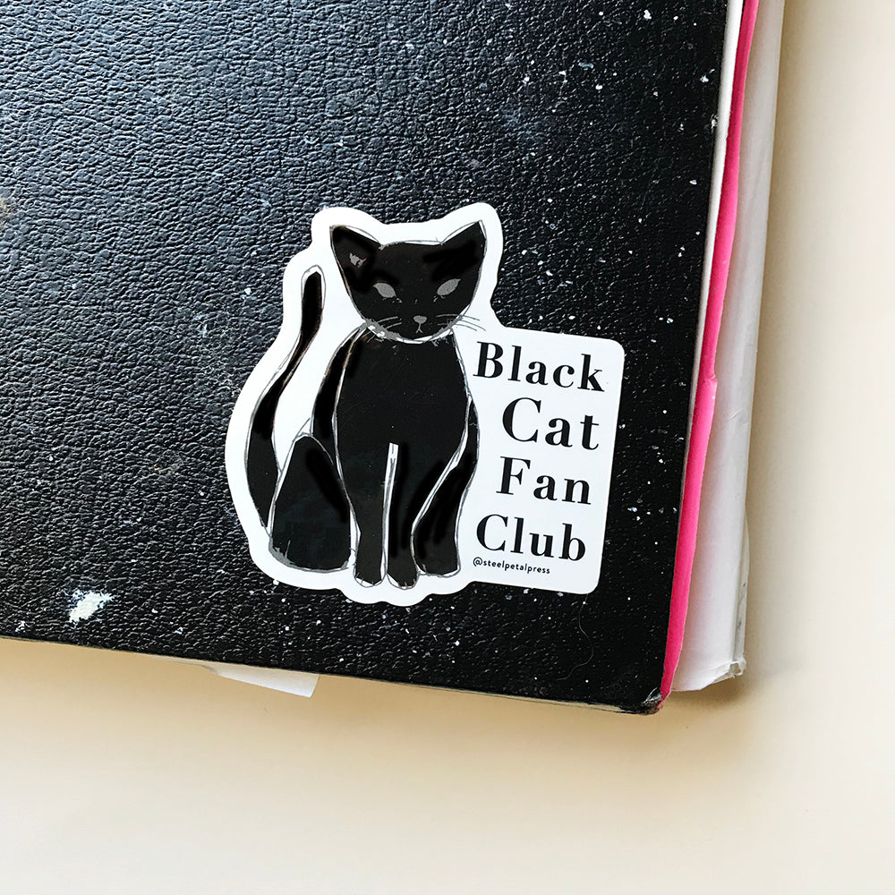 Black Cat Fan Cub Sticker