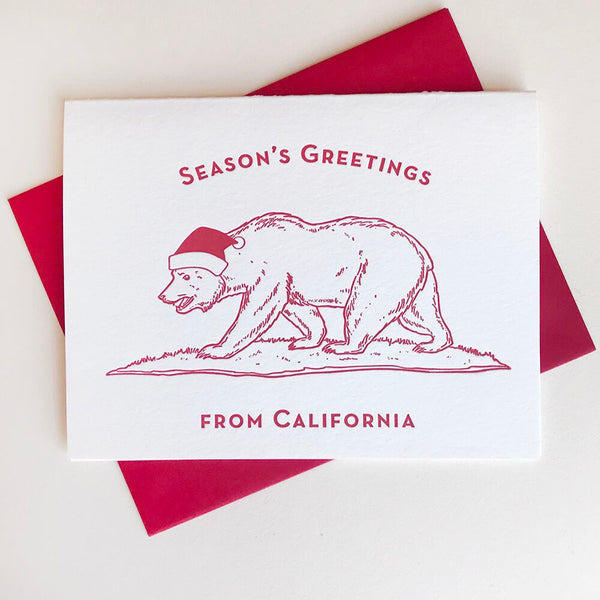 Seasons Greetings California - Steel Petal Press