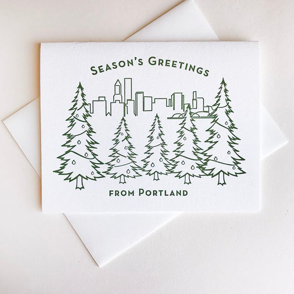 Seasons Greetings Portland - Steel Petal Press