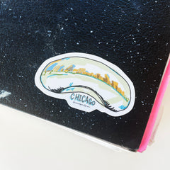 Chicago Bean Die-Cut Sticker