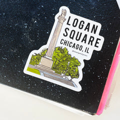 Logan Square Die-Cut Sticker