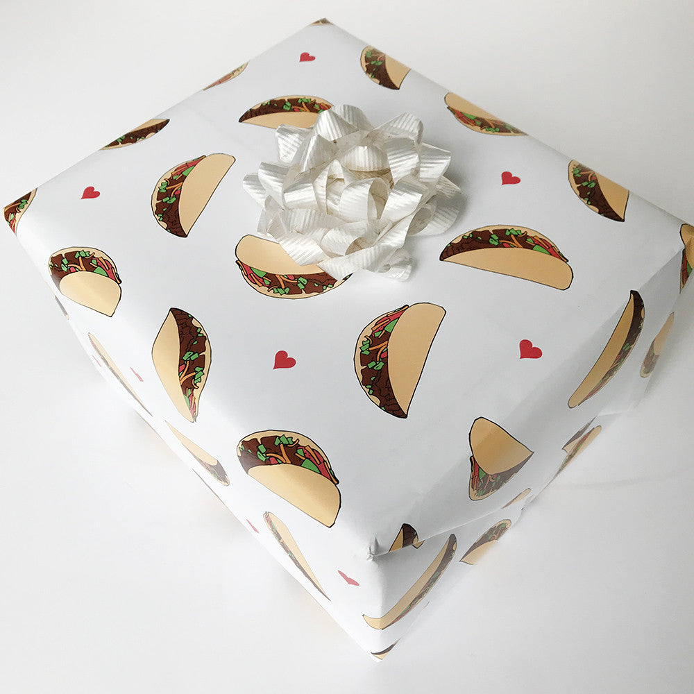 Taco Gift Wrap - Sheet - Steel Petal Press