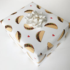 Taco Gift Wrapping Paper - Roll of 3 Sheets