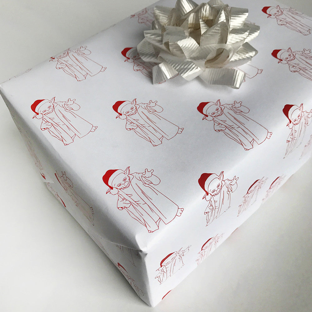 Christmas It Is Gift Wrap - Roll of 3 - Steel Petal Press