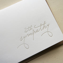 With Sympathy - Sympathy and Encouragement Greeting Card